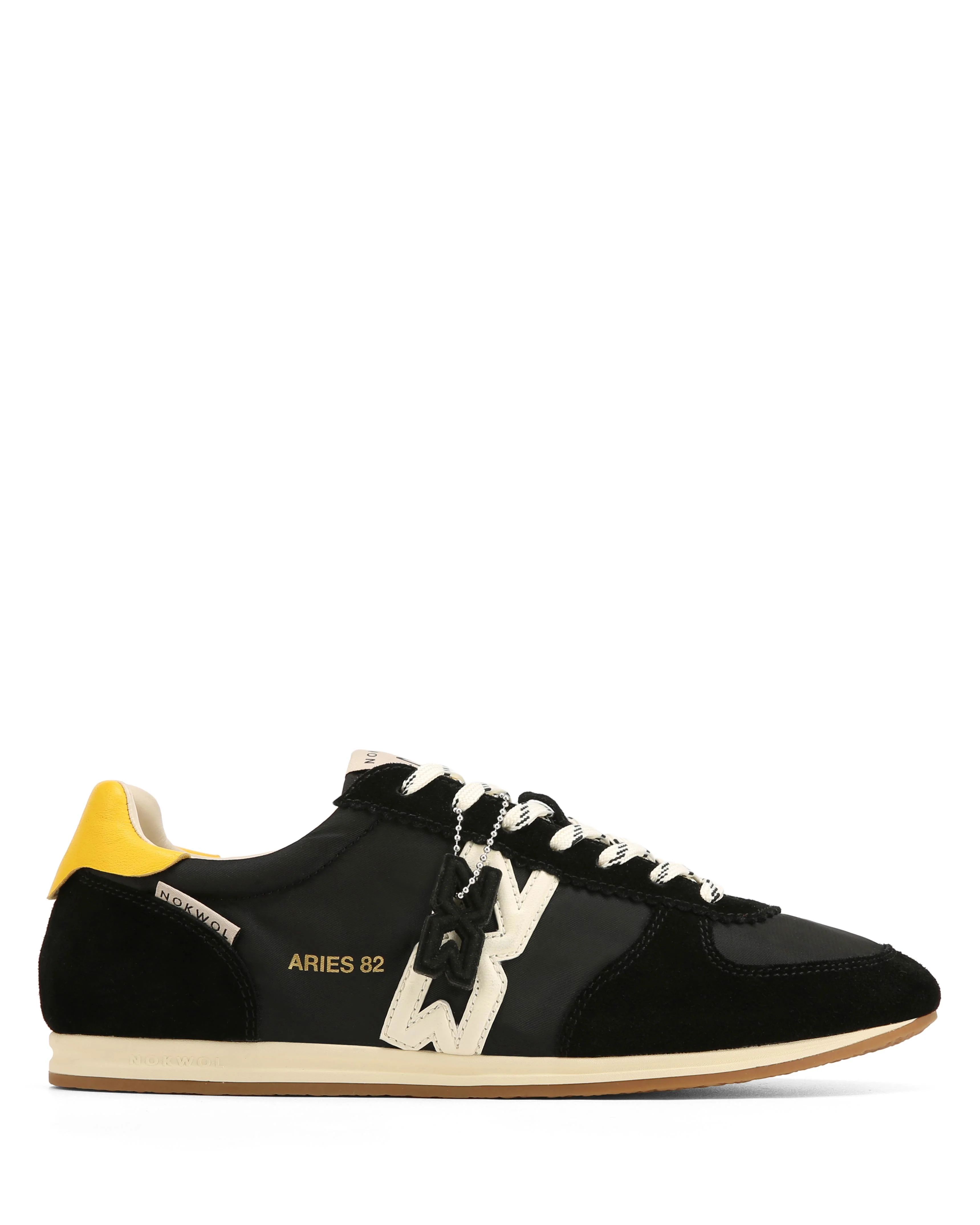 Aries 82 M Black/Yellow Suede/Nylon - Image 2