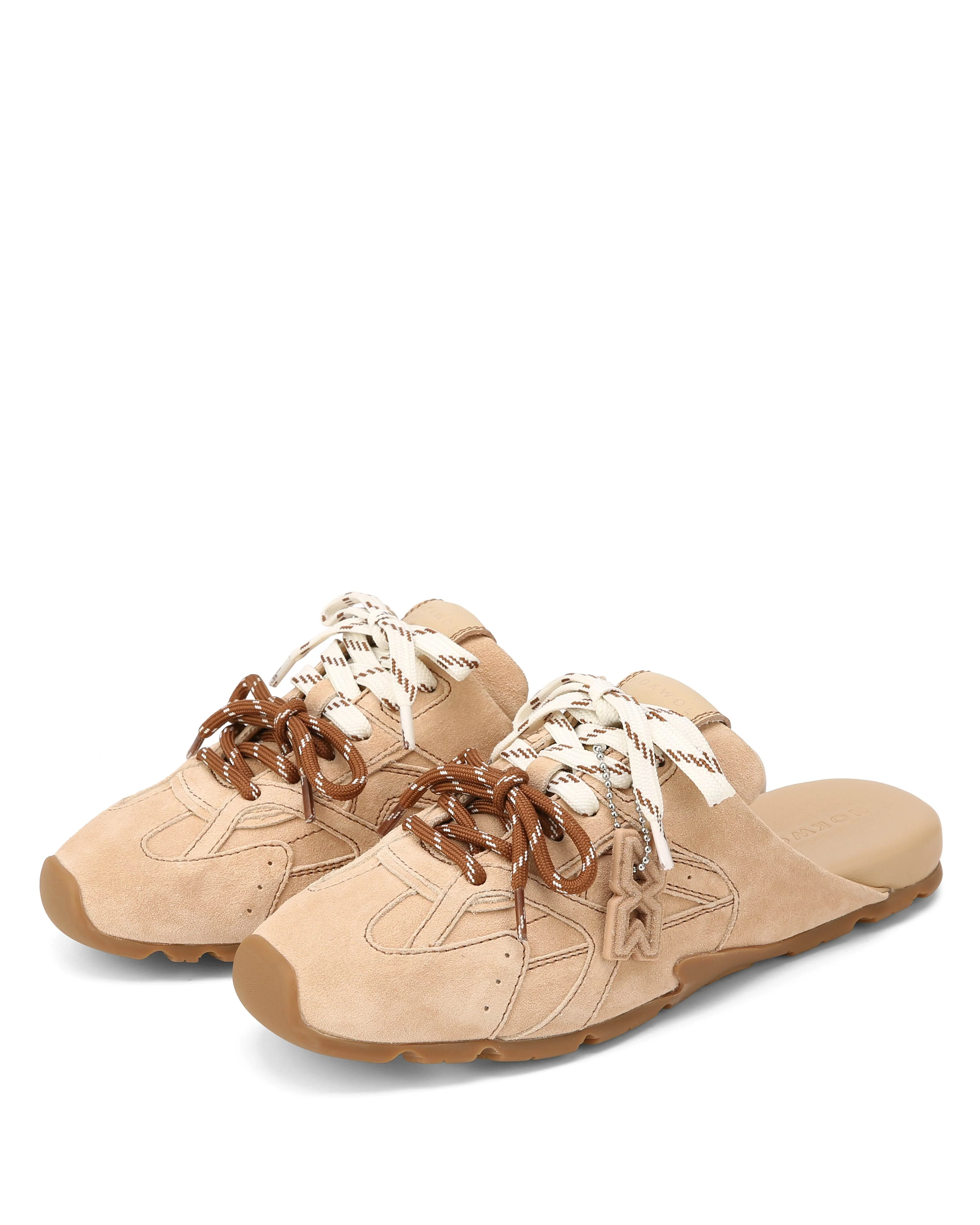 Atlas Slide Beige Suede - Image 3