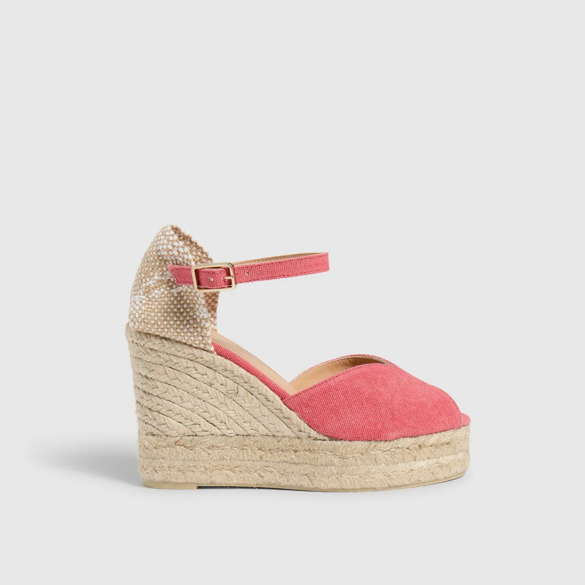 Bianca Wedge Pink Espadrille - Image 3