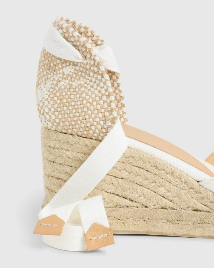 Bilina Wedge White Espadrille - Image 5