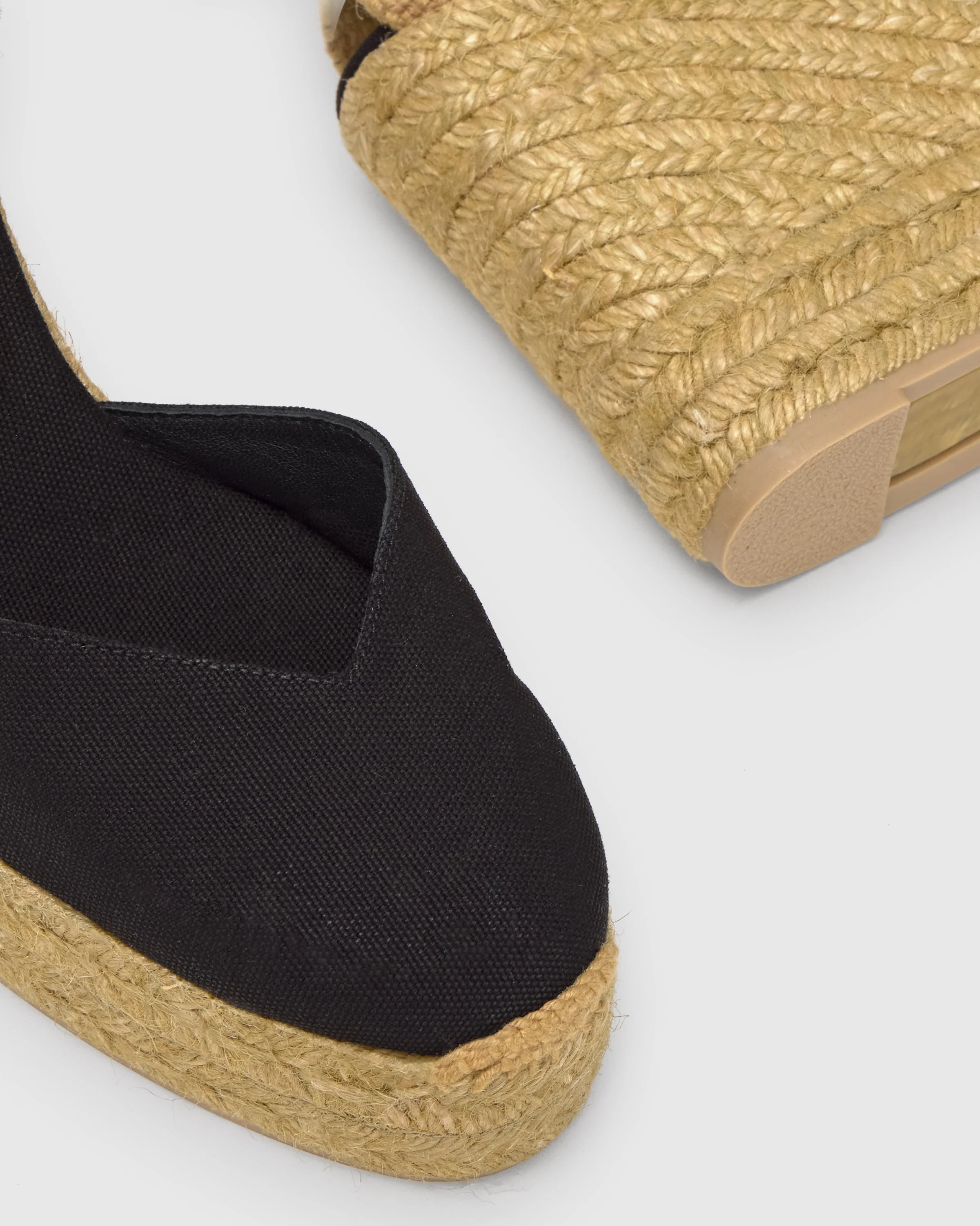 Chiara T 8ED Negro Wedge Espadrille - Image 4