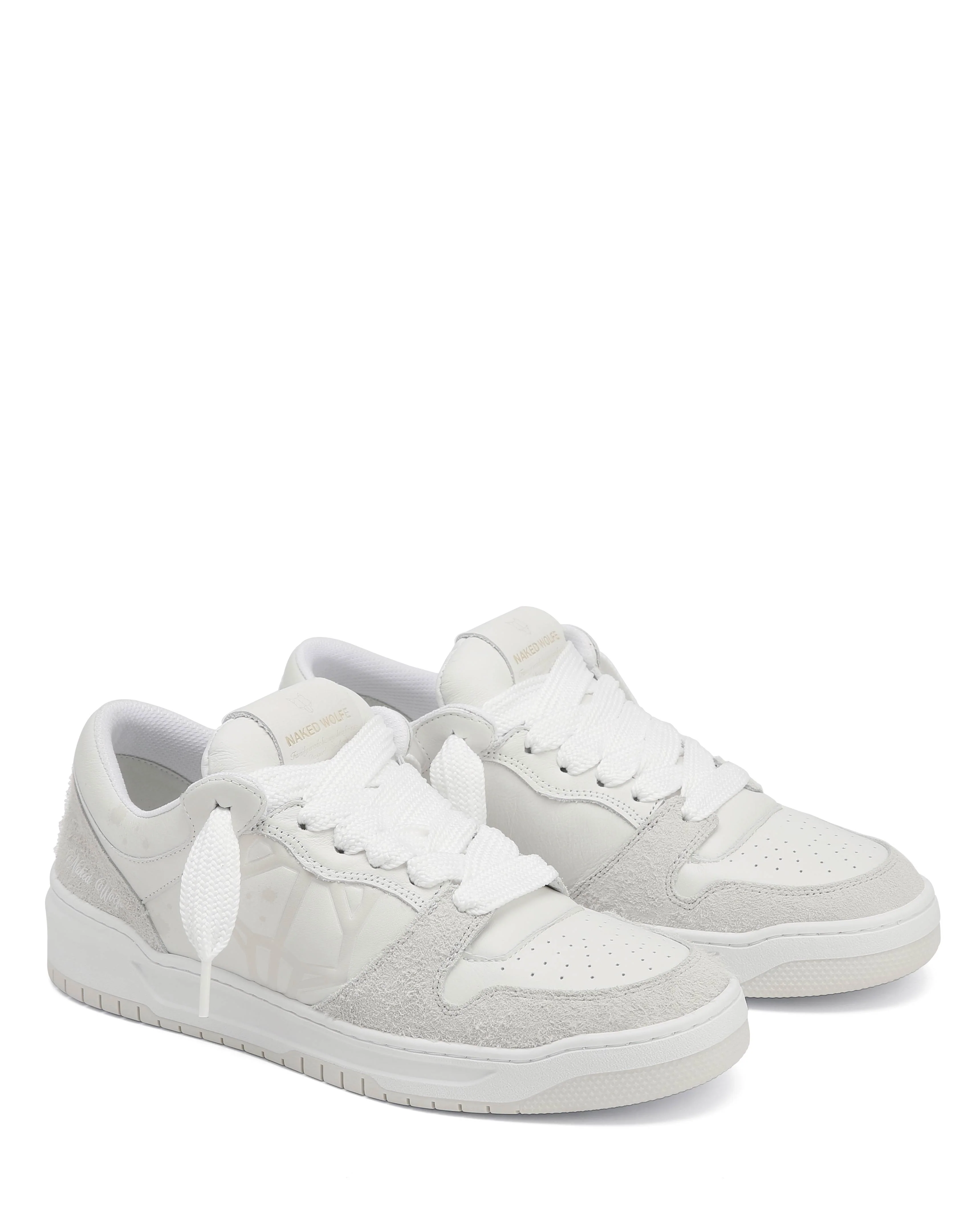 CM-00 White Lth / Hairy Ice Suede Combo - Image 2