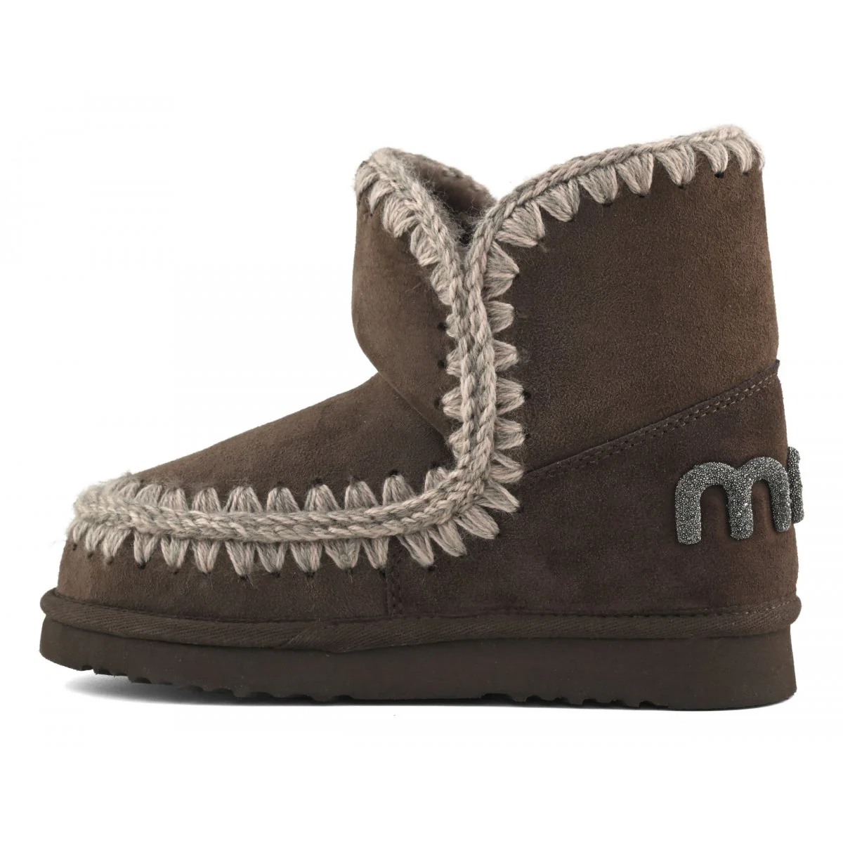 Eskimo 18 Glitter Logo Brown Pepper Suede MU.FW101050A - Image 5
