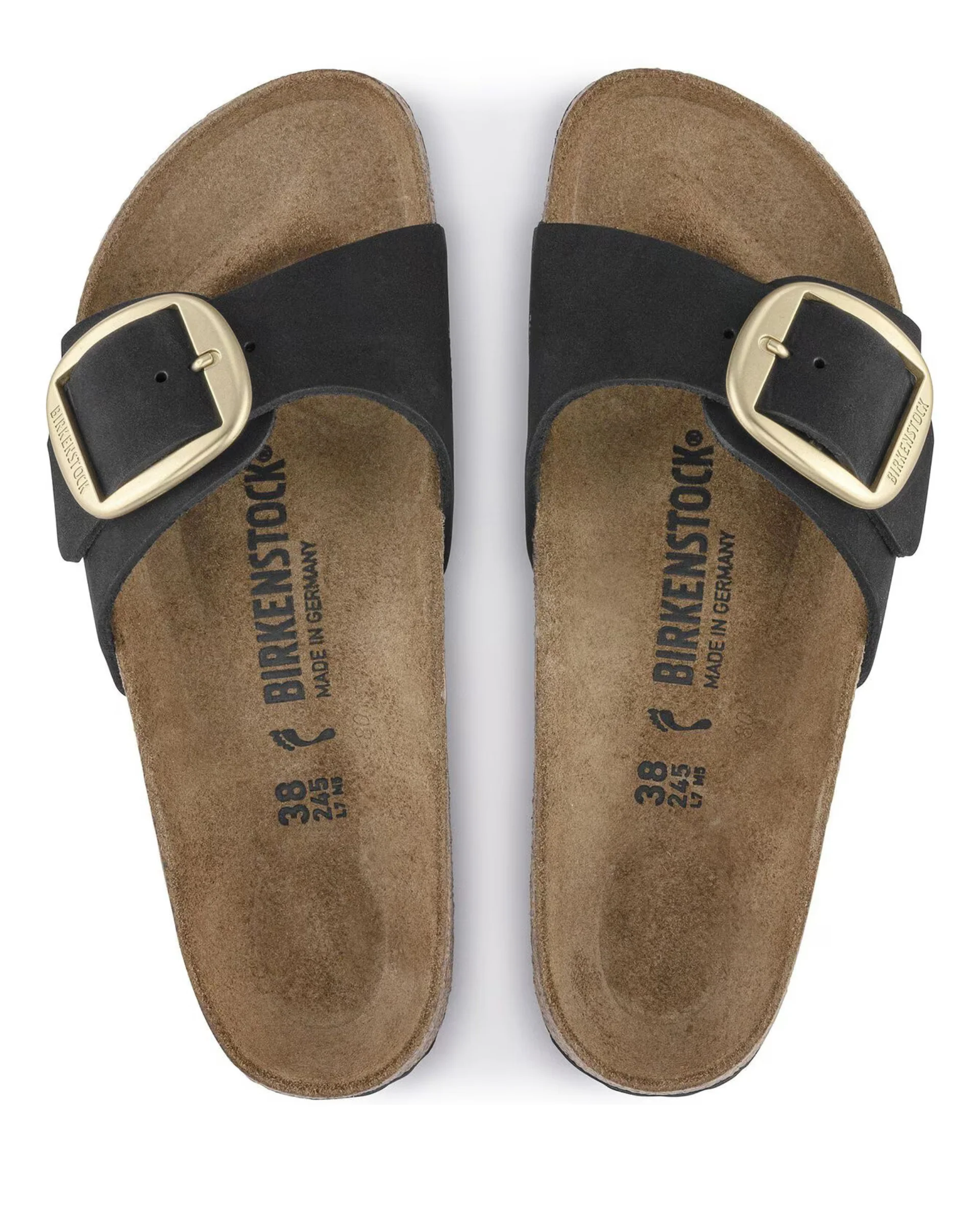 W Madrid Big Buckle Black Nubuck 1023342 - Image 3