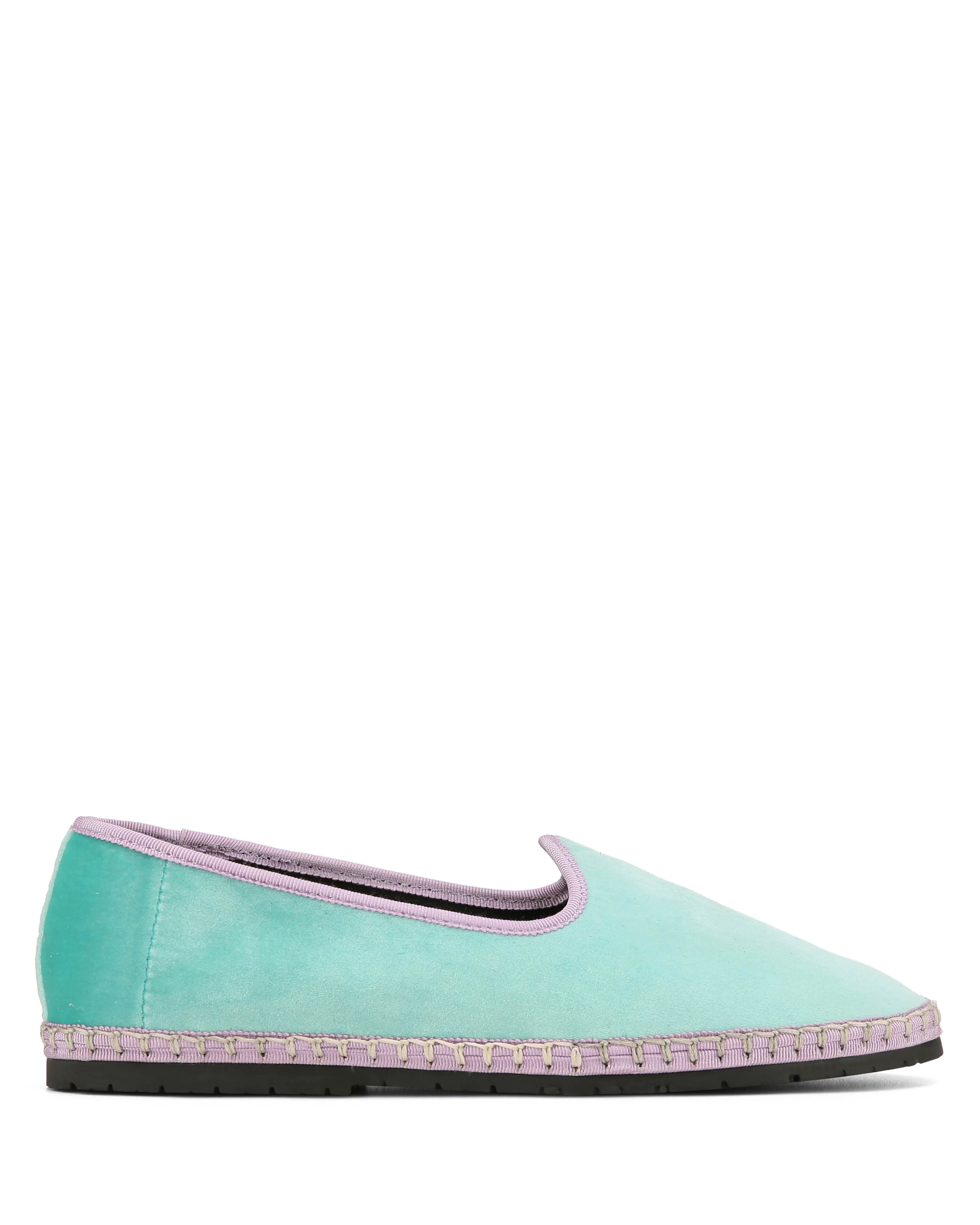 Mok Teal/Purple Velvet