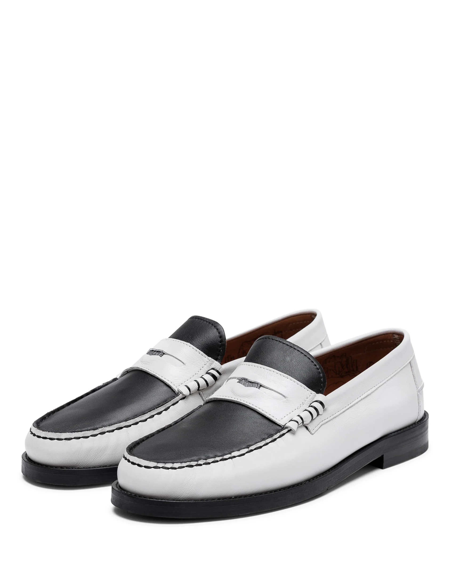 Riviera White/Black Leather - Image 2