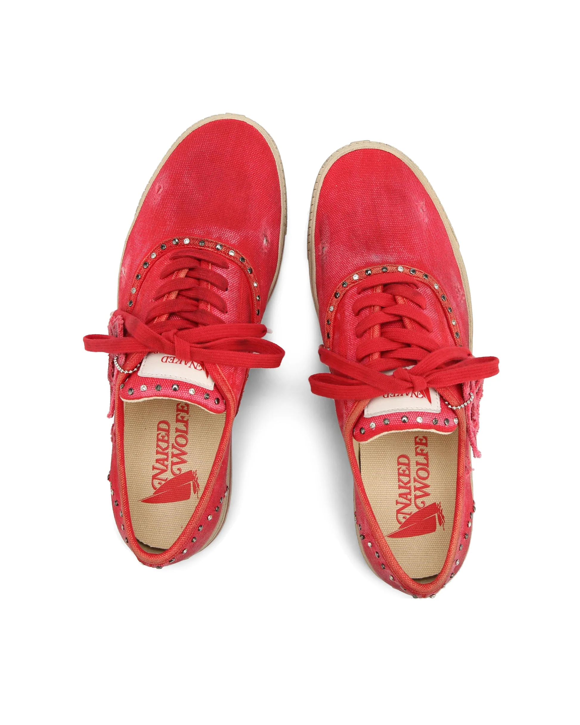 The Sailing Sneaker Red Canvas - Image 3